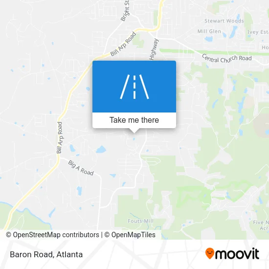 Baron Road map