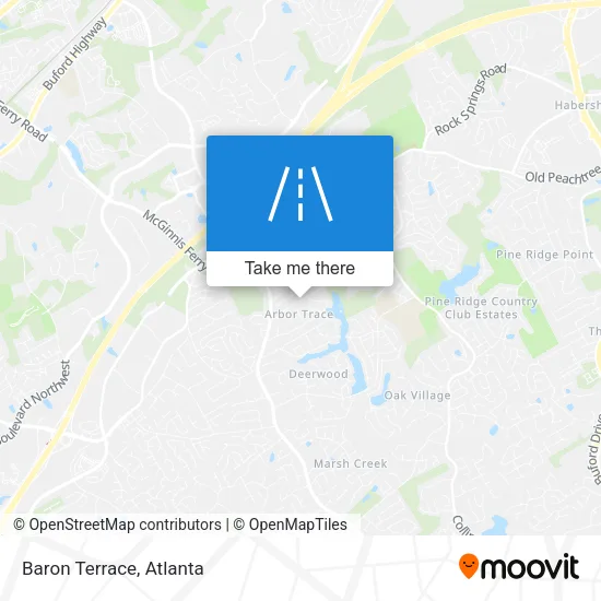 Baron Terrace map
