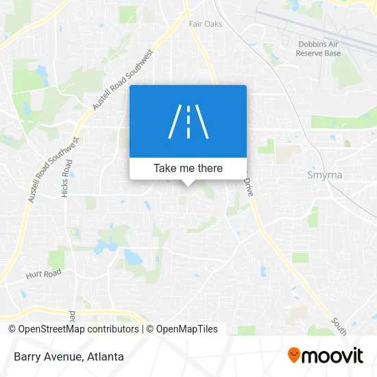 Barry Avenue map