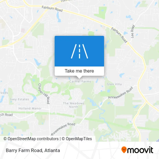 Barry Farm Road map