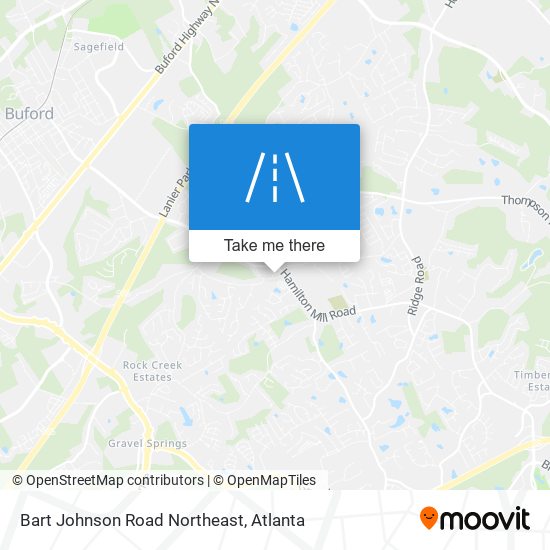 Mapa de Bart Johnson Road Northeast