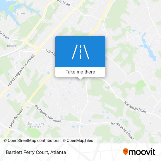 Mapa de Bartlett Ferry Court