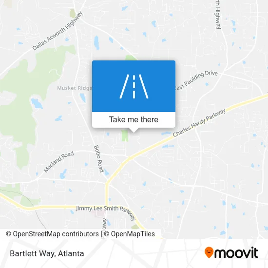 Bartlett Way map