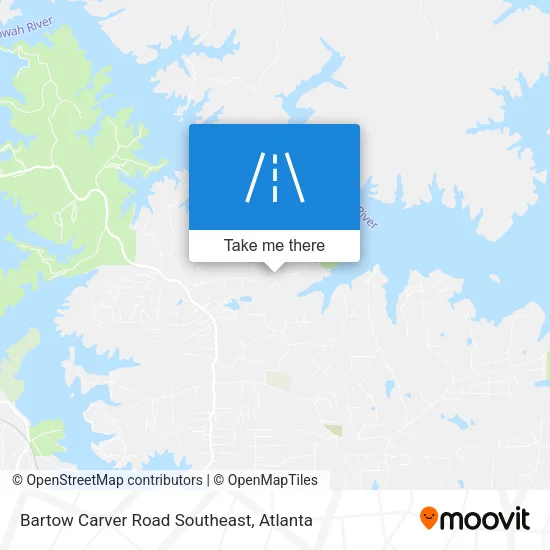 Bartow Carver Road Southeast map