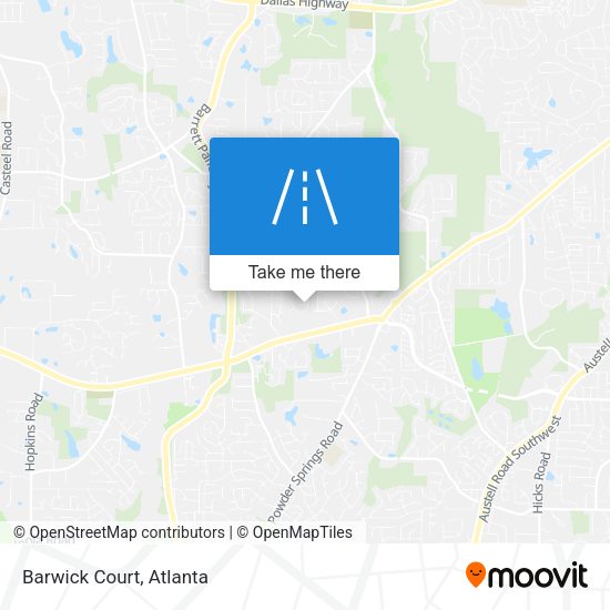Mapa de Barwick Court