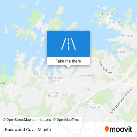 Mapa de Basswood Cove