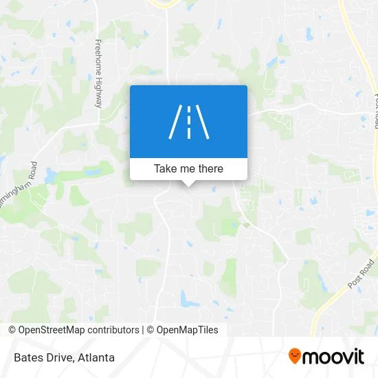 Bates Drive map
