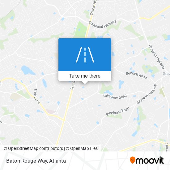 Mapa de Baton Rouge Way