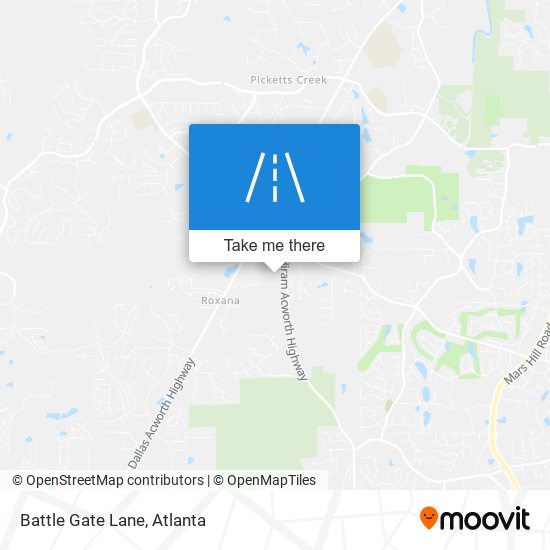 Battle Gate Lane map