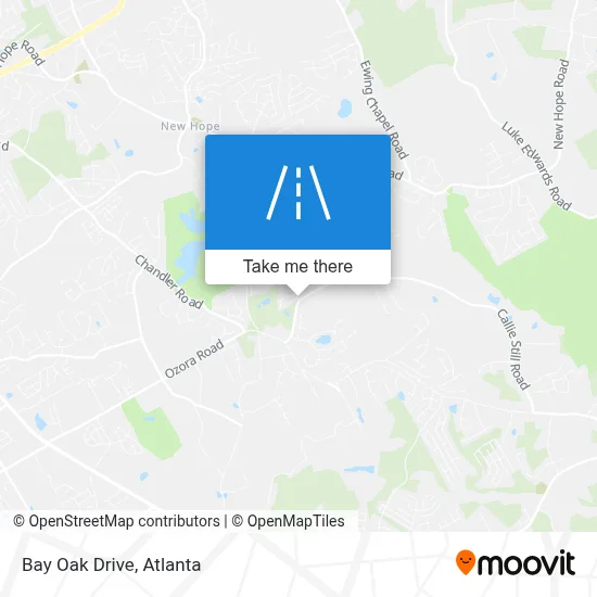 Bay Oak Drive map