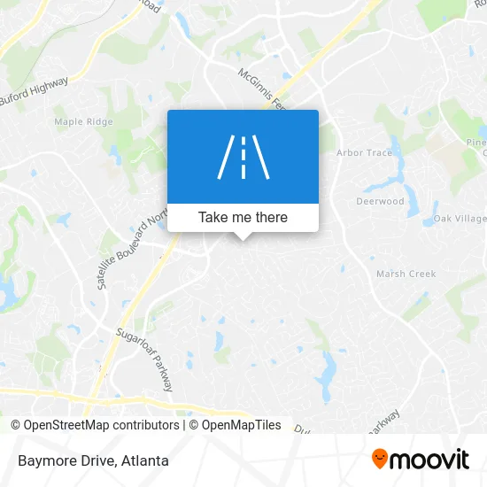 Baymore Drive map