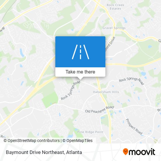 Baymount Drive Northeast map