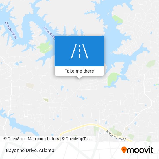 Bayonne Drive map