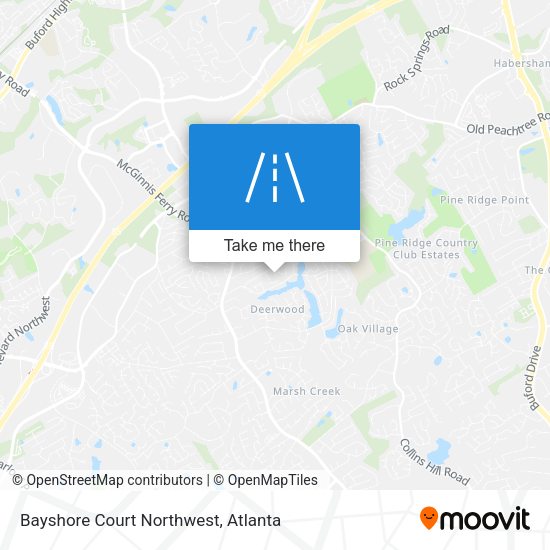 Mapa de Bayshore Court Northwest