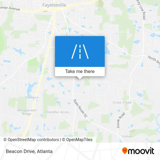 Beacon Drive map