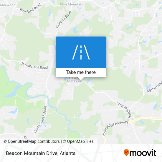 Beacon Mountain Drive map