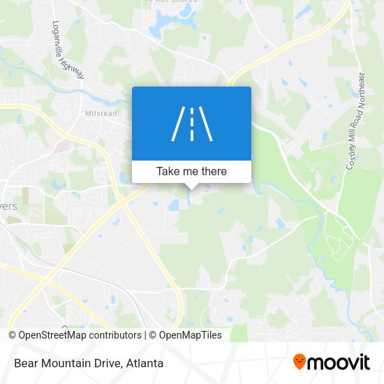 Mapa de Bear Mountain Drive