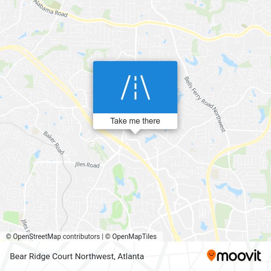Bear Ridge Court Northwest map