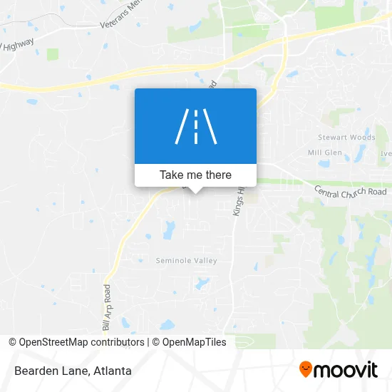 Bearden Lane map
