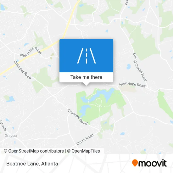 Beatrice Lane map