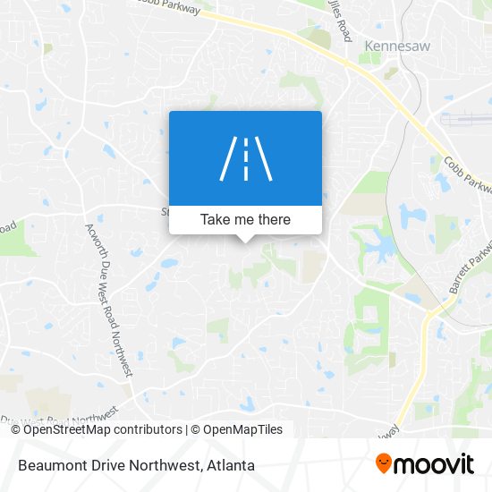 Mapa de Beaumont Drive Northwest