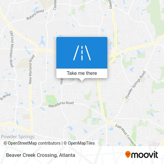 Beaver Creek Crossing map