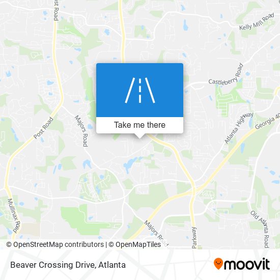 Beaver Crossing Drive map