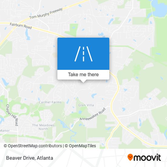 Beaver Drive map