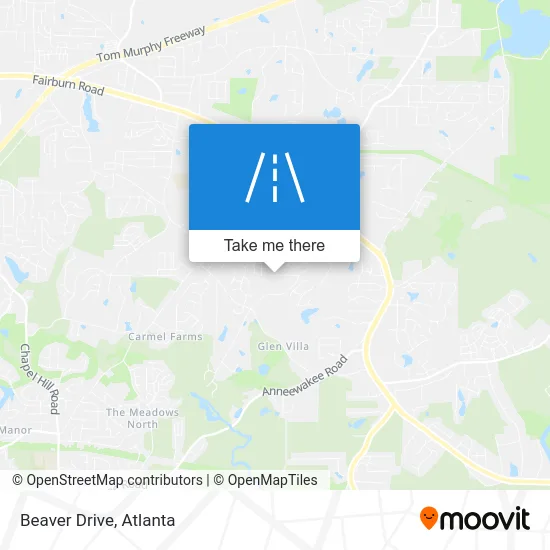 Beaver Drive map