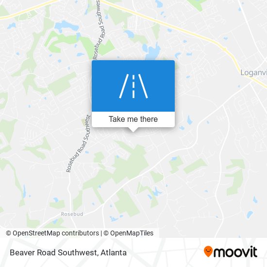 Mapa de Beaver Road Southwest
