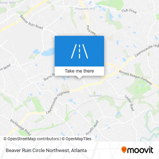 Beaver Ruin Circle Northwest map