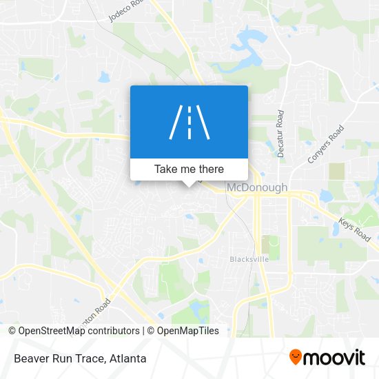 Mapa de Beaver Run Trace