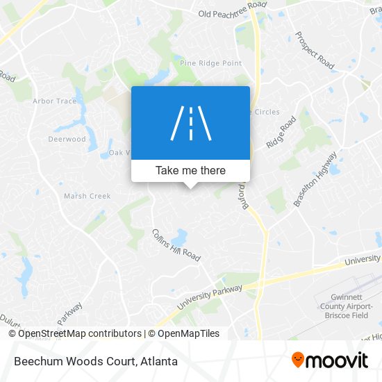 Beechum Woods Court map