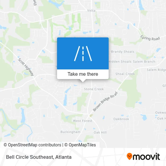 Bell Circle Southeast map