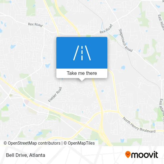 Bell Drive map