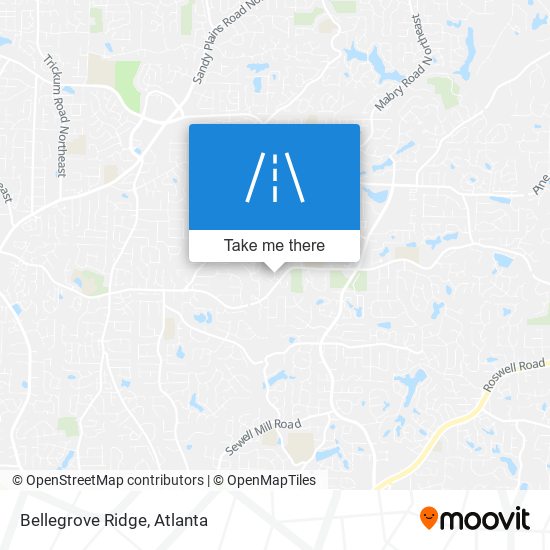 Bellegrove Ridge map