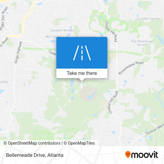 Bellemeade Drive map