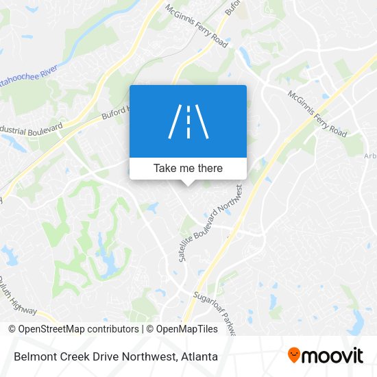 Belmont Creek Drive Northwest map