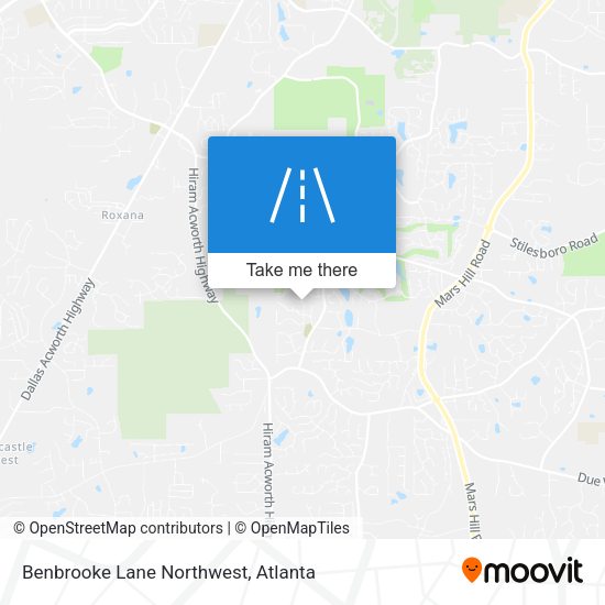 Mapa de Benbrooke Lane Northwest
