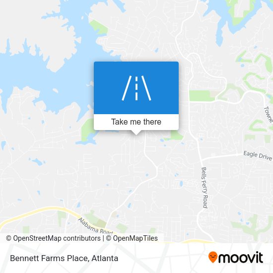 Mapa de Bennett Farms Place