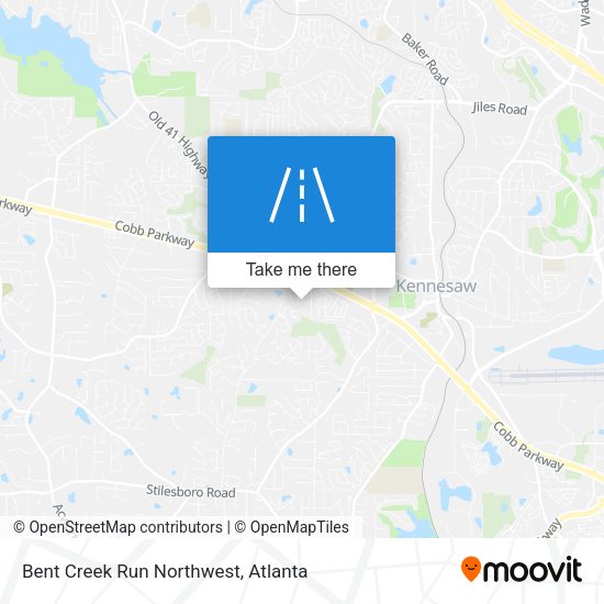Mapa de Bent Creek Run Northwest