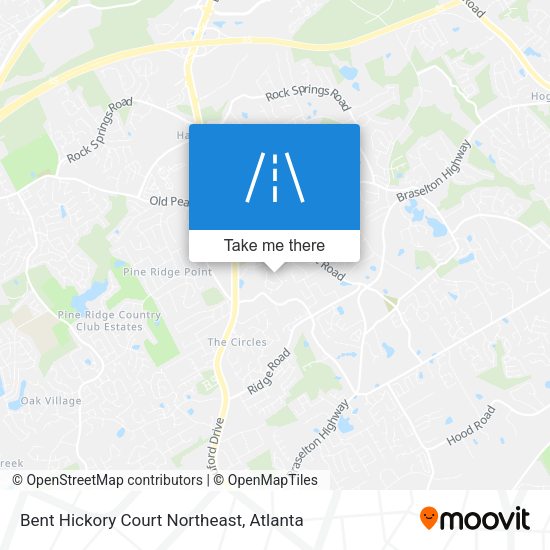 Bent Hickory Court Northeast map