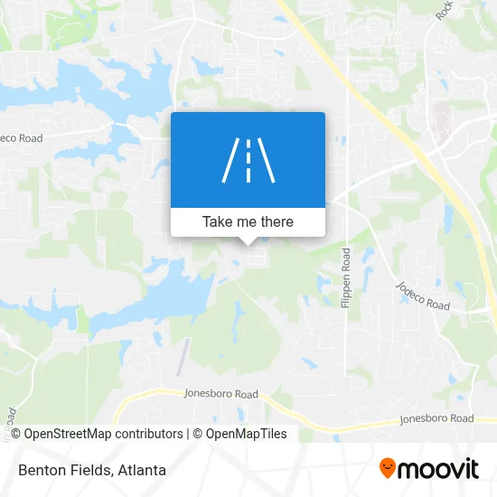 Benton Fields map