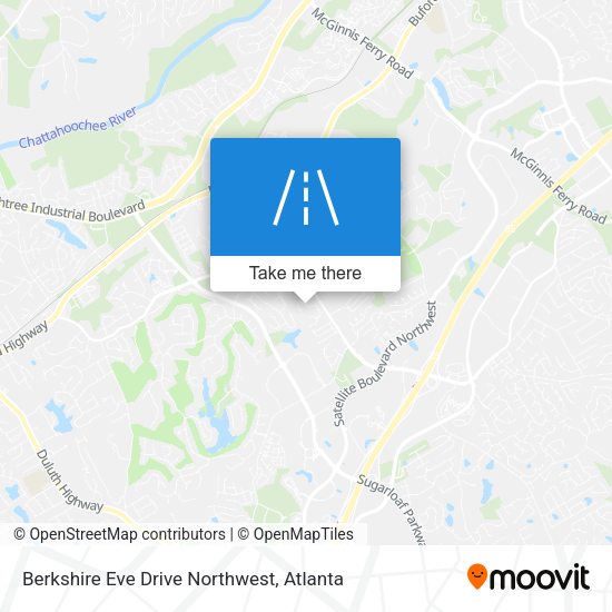 Berkshire Eve Drive Northwest map
