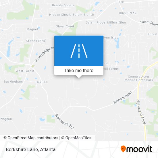 Mapa de Berkshire Lane