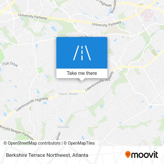 Mapa de Berkshire Terrace Northwest