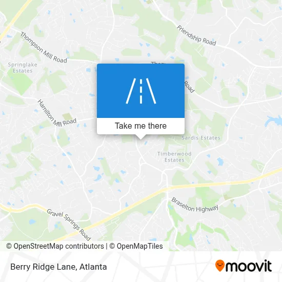 Berry Ridge Lane map