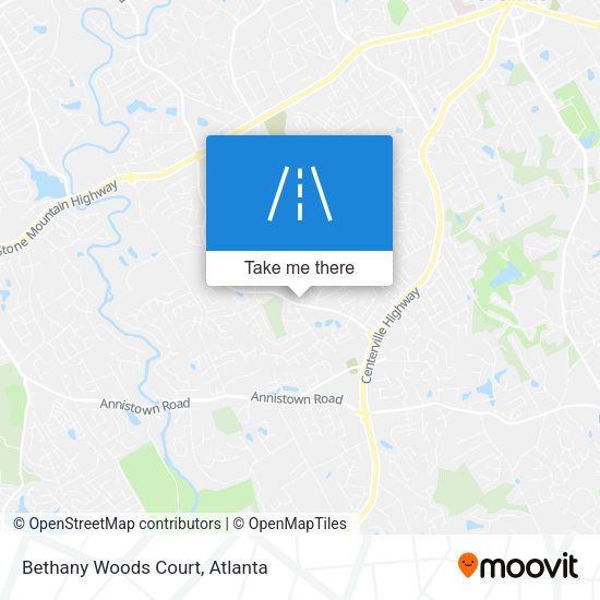 Mapa de Bethany Woods Court