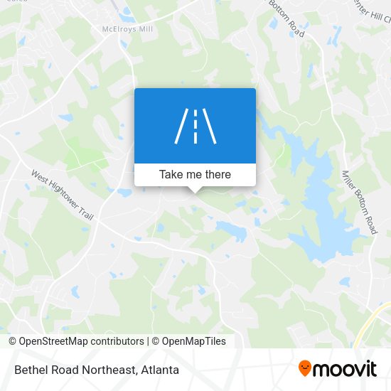 Bethel Road Northeast map