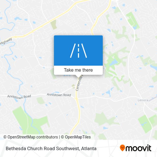 Mapa de Bethesda Church Road Southwest